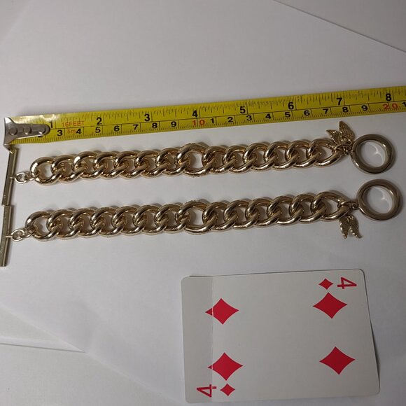 Lot Of 2 Victoria's Secret Heavy Chain Bracelets - Picture 7 of 8